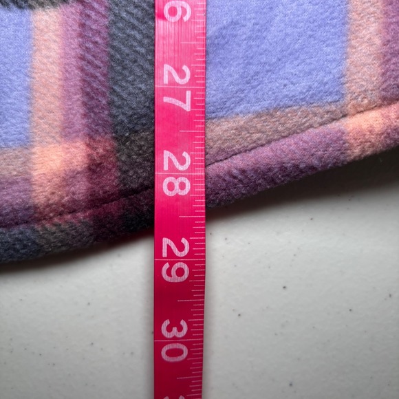 Sage Collection Purple Plaid Fleece Faux Fur Sherpa Shirt Jacket XXL Long Sleeve - Picture 12 of 12
